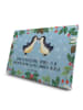 Mr. & Mrs. Panda Tee Adventskalender Pinguine Kuss mit Spruch in Eisblau