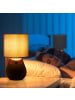 relaxdays Tischlampe in Grau/ Kupfer - (H)32 x Ø 18 cm
