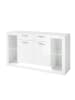 Feldmann-Wohnen Sideboard Meran weiß Hochglanz 150 / 43 / 83cm