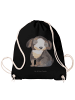 Mr. & Mrs. Panda wander rucksack Hund Entspannen ohne Spruch in Schwarz
