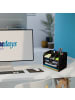 relaxdays Schreibtisch Organizer in Schwarz