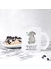 Mr. & Mrs. Panda Teetasse Glas Elefant Biene mit Spruch in Transparent