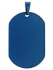 Adeliás Unisex Anhänger aus Edelstahl in blau