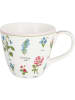 Greengate Becher AGNES Weiß mit Blumen