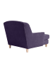 others SESSEL XXL Karil Bezug Veloursstoff Buche natur / violett