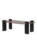 CALICOSY Couchtisch ELOI in Walnuss - (W) 120  x (H) 35  x (L) 60  cm