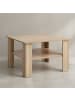 KADIMA DESIGN Couchtisch aus Holz mit kratzfester Beschichtung, 60 kg Belastbarkeit in Beige
