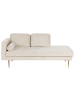 Beliani Chaiselongue MIRAMAS in Beige/Gold - (W) 171 x (H) 63 x (L) 79 cm
