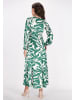 faina Damen Kleid in Grün Wollweiss