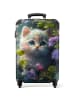 NoBoringSuitCases Suitcase, Handgepäck, Koffer, Trolley, Reisekoffer Design „Kätzchen unter
