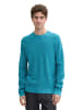 Tom Tailor Pullover STRUCTURED CREWNECK in Türkis