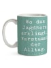 Mr. & Mrs. Panda Kaffeebecher Spruch Jagdhorn Melodie mit Spruch in Meeresbrise