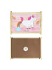 Mr. & Mrs. Panda tablett holz Einhorn Pupsen Design ohne Spruch in Weiß