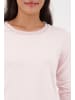 monari Pullover-Shirt mit Strickkragen in Light Rose