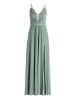 Vera Mont Abendkleid mit Lurexfaden in Green/Silver