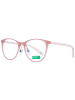 Benetton Frauen Optische Fassungen Rund Rose