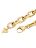 Guess Damen-Armband Fluid Heart Charm Goldfarben L