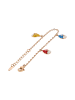 IZIA Women Necklace With Beads in Rose Gold Multicolor