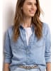 Street One Langarm Hemdbluse in Denim-Optik in Bleached Wash