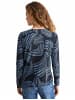 Cecil Rundkragen Langarmshirt für Damen in blau