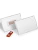 Durable Namensschild Magnet Kunststoff transparent 90x54mm Packung mit 10 S...