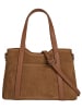 Cluty Handtasche echt Leder in cognac