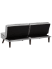 Beliani 3-Sitzer Sofa RONNE in Grau/Heller Holzfarbton - (W) 180 x (H) 76 x (L) 95 cm