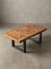 KADIMA DESIGN Couchtisch Mango, rustikaler Stil, Metallbeine, 105x40x55 cm, stabil