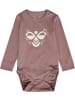 Hummel Kinder Langarmbody "Hmlfenja Body L/S" in Braun