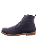 Esgano Damenschnürrstiefel warm flach Da.-Boot in  Blau