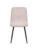 Beliani 4er-Set Esszimmerstuhl TUSCOLA in Beige/Schwarz