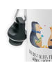 Mr. & Mrs. Panda Wasserflasche Pinguin Pärchen mit Spruch in Weiß