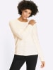 Sieh an! Langarm-Pullover in ecru