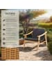 tectake Rattan Stuhl Treviso 69 x 76 x 69,5 cm, natur