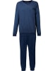 Erwin Müller Single-Jersey Schlafanzug in dunkelblau