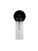 Licht-Erlebnisse Wandlampe (B)10 x (H)22 cm in Schwarz Klar