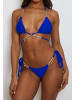 Moda Minx Bikini Hose Seychelles Tie Side Brazilian in Blau