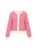IZIA Women Cardigan in pink multicolor
