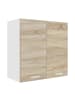 VCM  Küchenschrank B. 60 cm Hängeschrank Küche Esilo in Weiß / Sonoma-Eiche