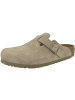 Birkenstock Clogs Boston Veloursleder normal in beige