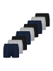 Schiesser Retro Short / Pant 95/5 Essentials in Schwarz / Blau / Grau