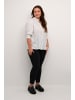KAFFE curve Kurzarm-Bluse KCthori Regular fit in Chalk/Black Dot