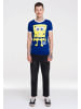 Logoshirt T-Shirt Spongebob in royalblau/weiss
