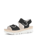 Gabor Plateau Sandalen in schwarz