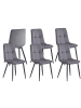 VASAGLE 6er-Set: Esszimmerstuhl in - (B)43.5 x (H)82 x (T)52 cm
