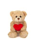 Teddy Hermann Kuscheltier Teddy mit Herz beige 20 cm, ab 0 Jahre