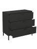 58 aufm Kessel KOMMODE Erna 81x45x82 Anthrazit matt Lack
