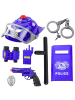 Wisam Polizei-Set für Kinder, Helm, Pistole, Handschellen, Zubehör, 9-tlg.
