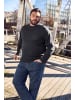 Men Plus Kurzarm T-Shirt in schwarz
