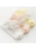 MUNADUNA 3er-Set Baby Sommersocken mit Bündchen in Rosa